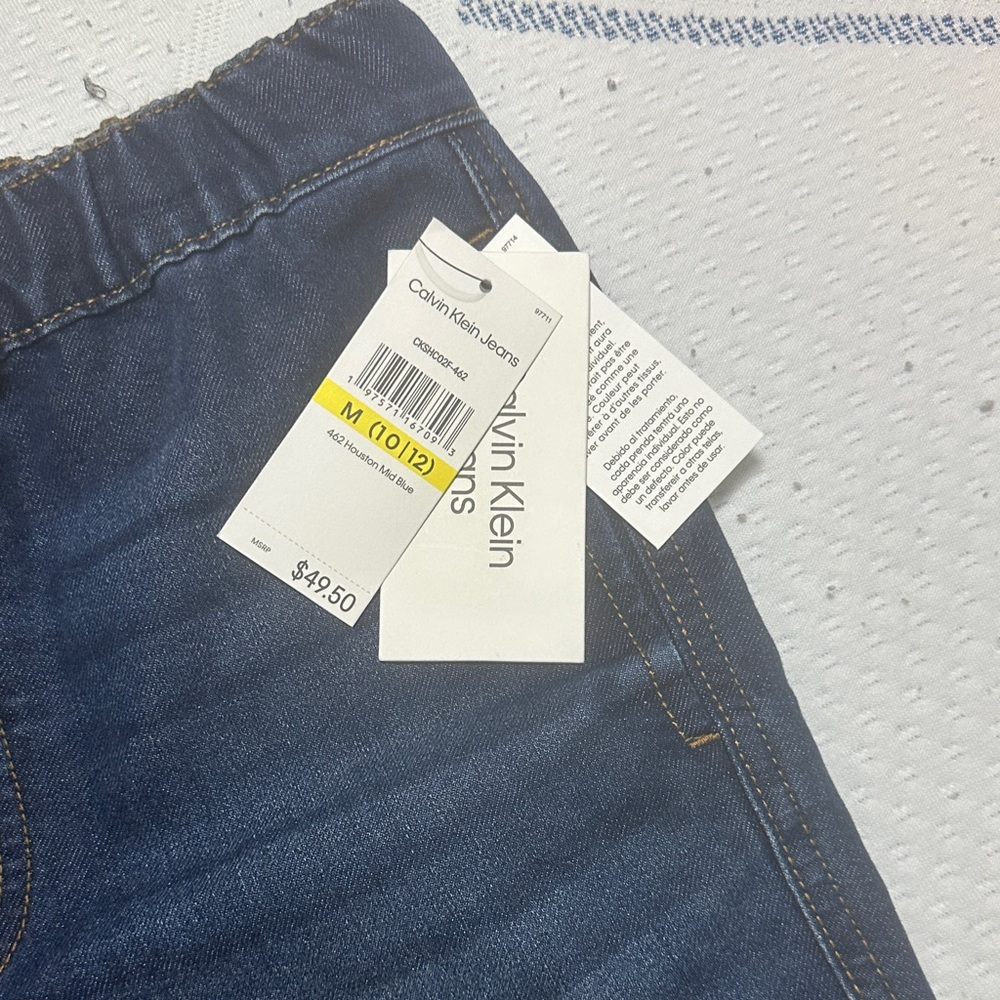 Calvin Klein Dark Blue Denim Shorts - Picture 5 of 5